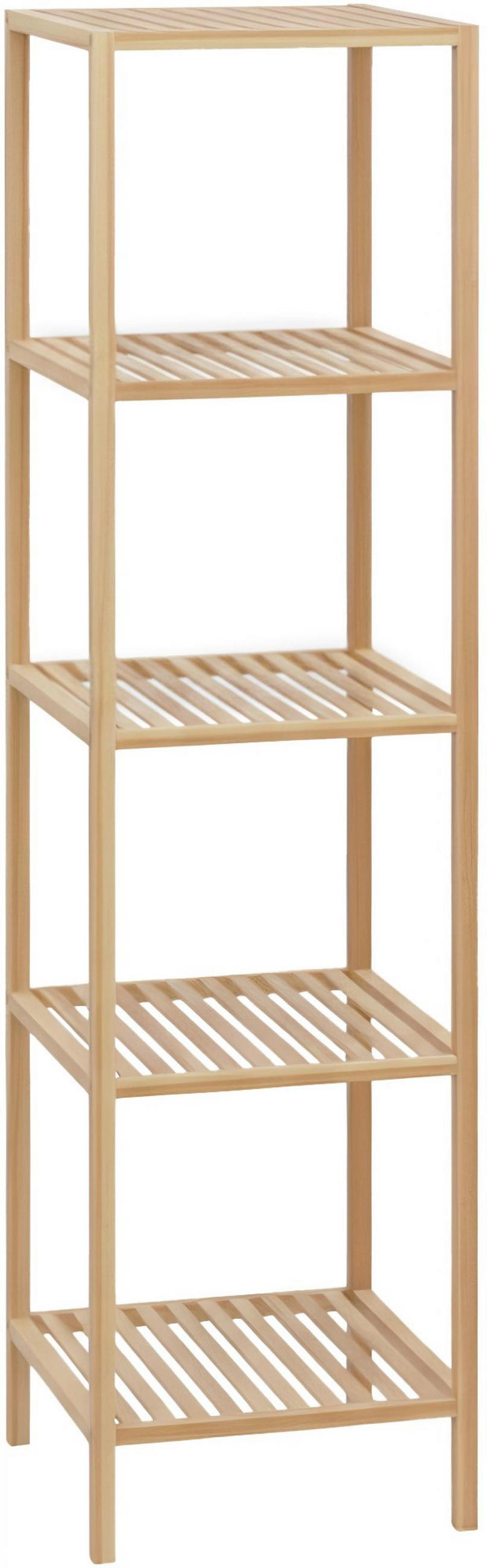 BADREGAL 36/36/145 cm Holz Natura - Eukalyptusholzfarben, Holz (36/145/36cm) - CLP