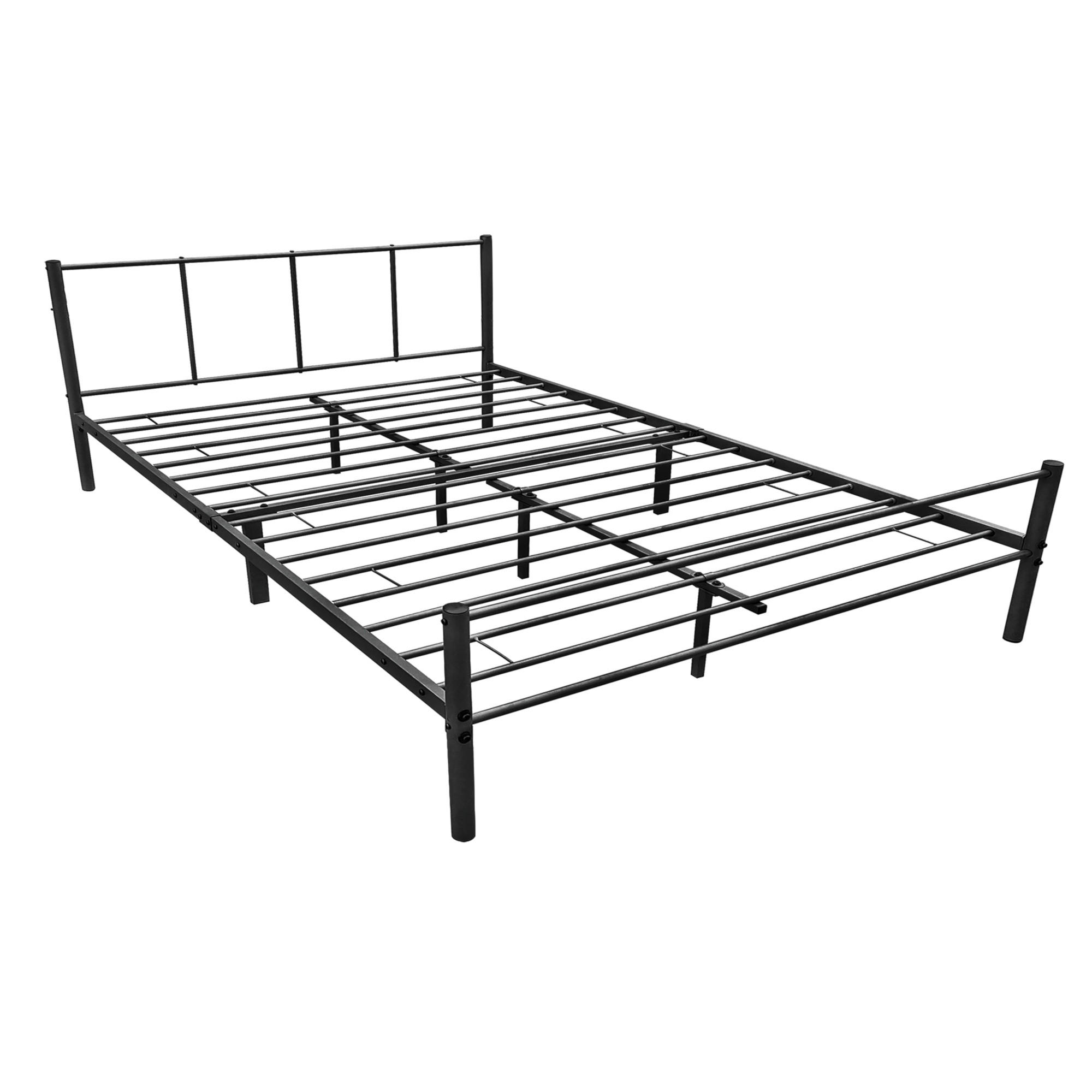 METALLBETT Laos - Schwarz, Metall (160/200cm) - [en.casa]