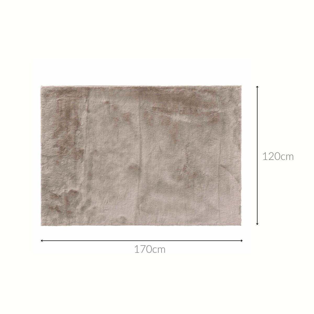 TEPPICH Feline Kunstfell Braun - Braun, Textil (120/170cm) - Douceur d´intérieur