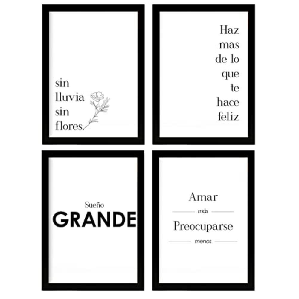 Nacnic Poster Schwarz 29.7x3 cm