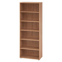 REGAL - 6 Ordnerhöhen 40/80/215,6 cm in Nussbaumfarben - Nussbaumfarben, Holzwerkstoff (80/215.6/40cm) - bümö