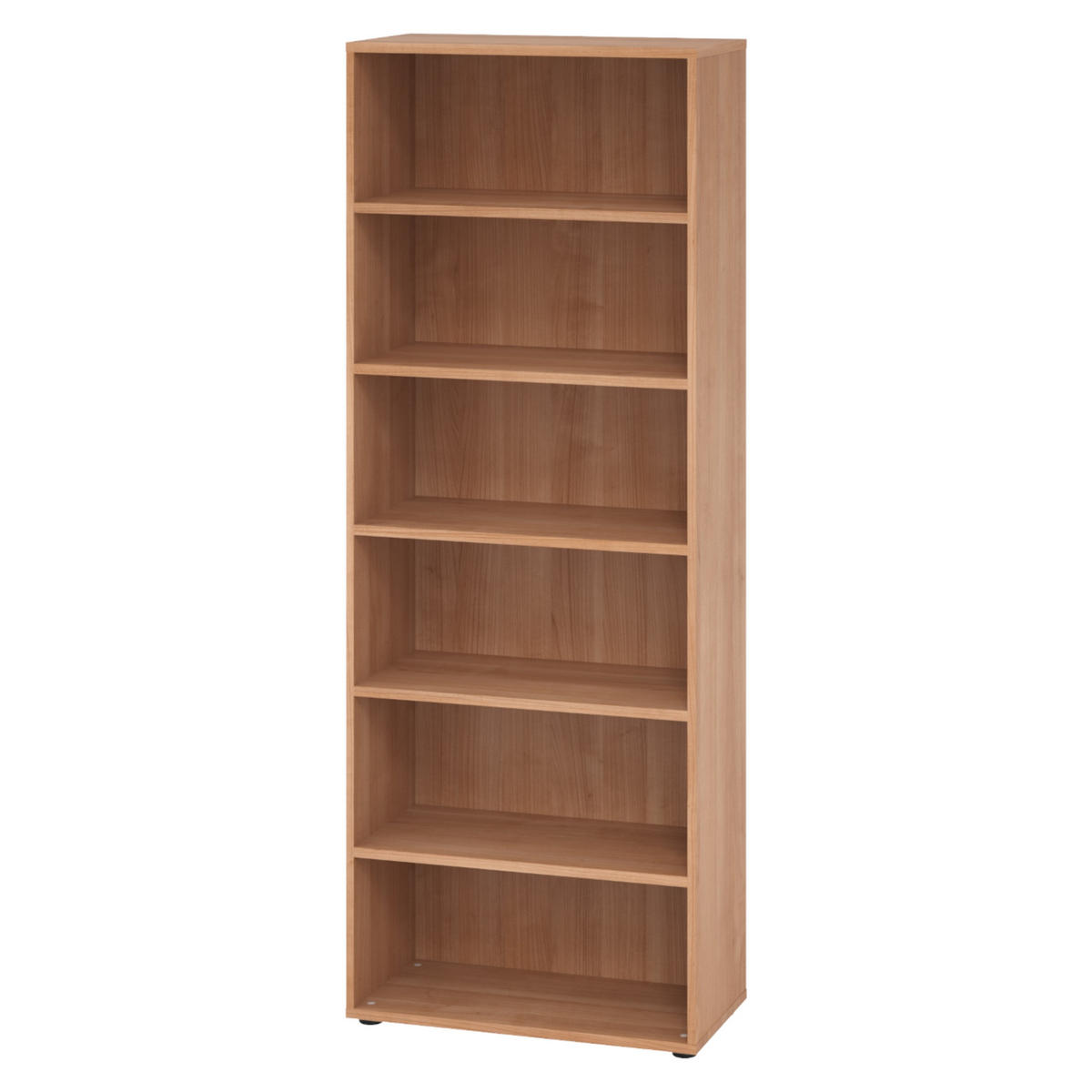 REGAL - 6 Ordnerhöhen 40/80/215,6 cm in Nussbaumfarben - Nussbaumfarben, Holzwerkstoff (80/215.6/40cm) - bümö