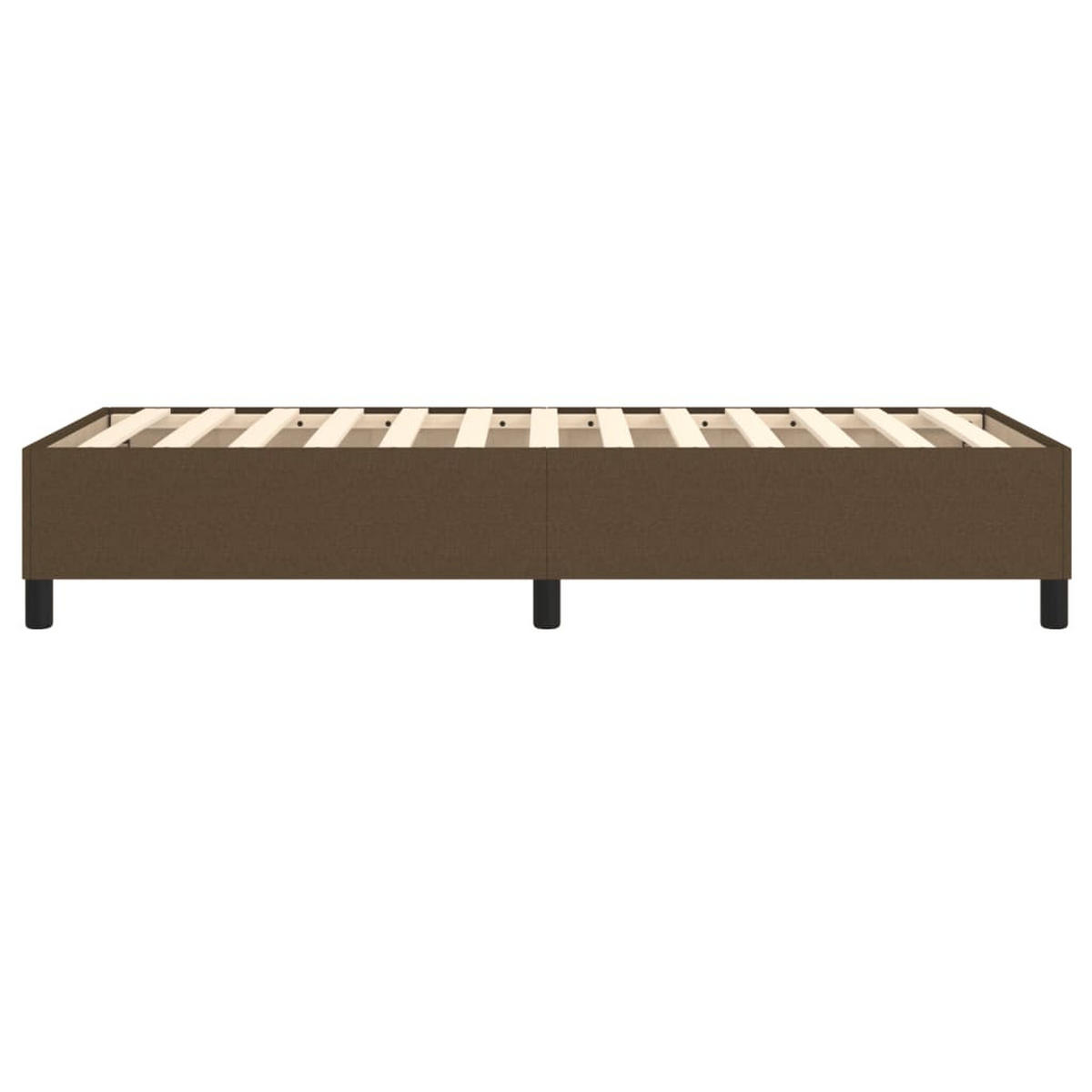BETTGESTELL Dunkelbraun 90/200 Cm Stoff - Braun, Holzwerkstoff (90/200cm) - vidaXL