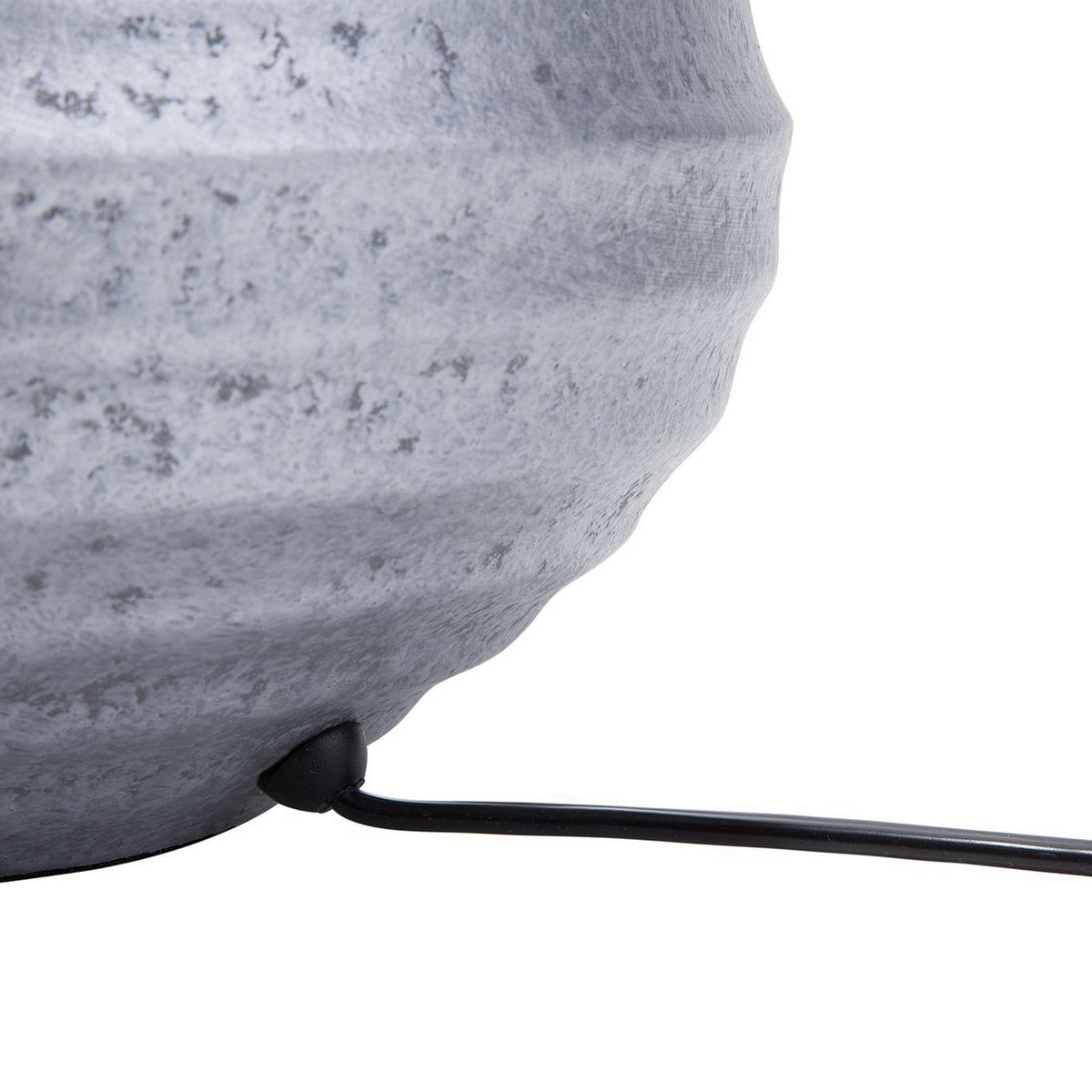 TISCHLAMPE Kuban 32/32/42 cm - Silberfarben, Keramik (32/32/42cm) - Beliani