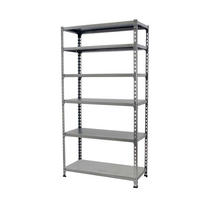 SCHWERLASTREGAL Giant Metal Shark HxBxT 250 x 100 x 50 cm Fachlast 180 kg Grau - Grau, Metall (100/250/50cm) - PROREGAL