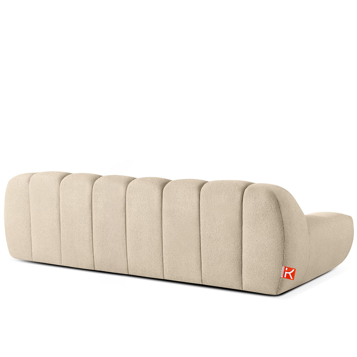 SITZGARNITUR VENA Bouclé, Hellbeige - Beige, Holz/Textil (65/38/65cm) - KONSIMO®