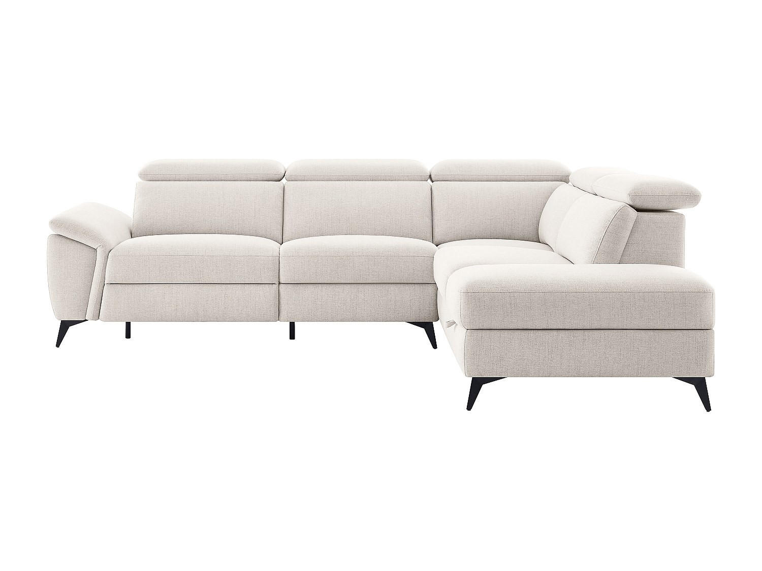RELAXSOFA - 5 Personen - stoff - beige Cadilo - Beige, Textil/Metall (279/83/221cm) - Vente-Unique