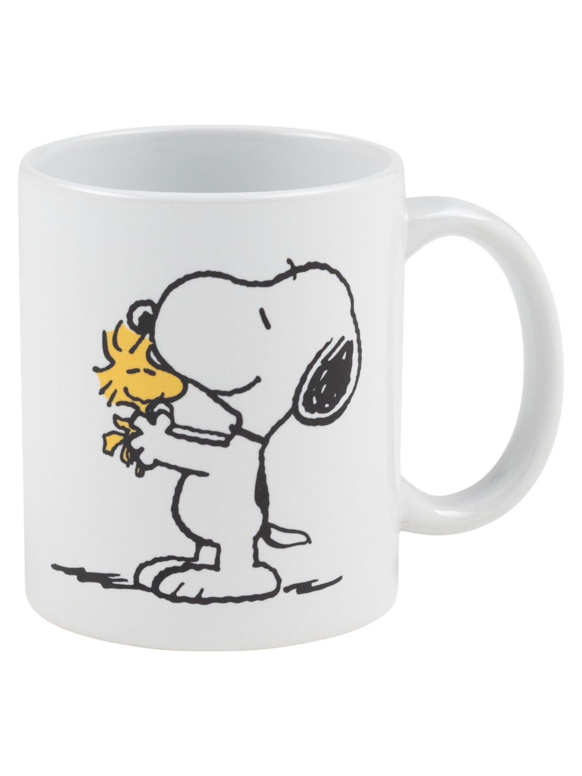 KAFFEEBECHER The Peanuts Snoopy Woodstock Weiß 320 ml - Weiß, Keramik (0.32L) - United Labels