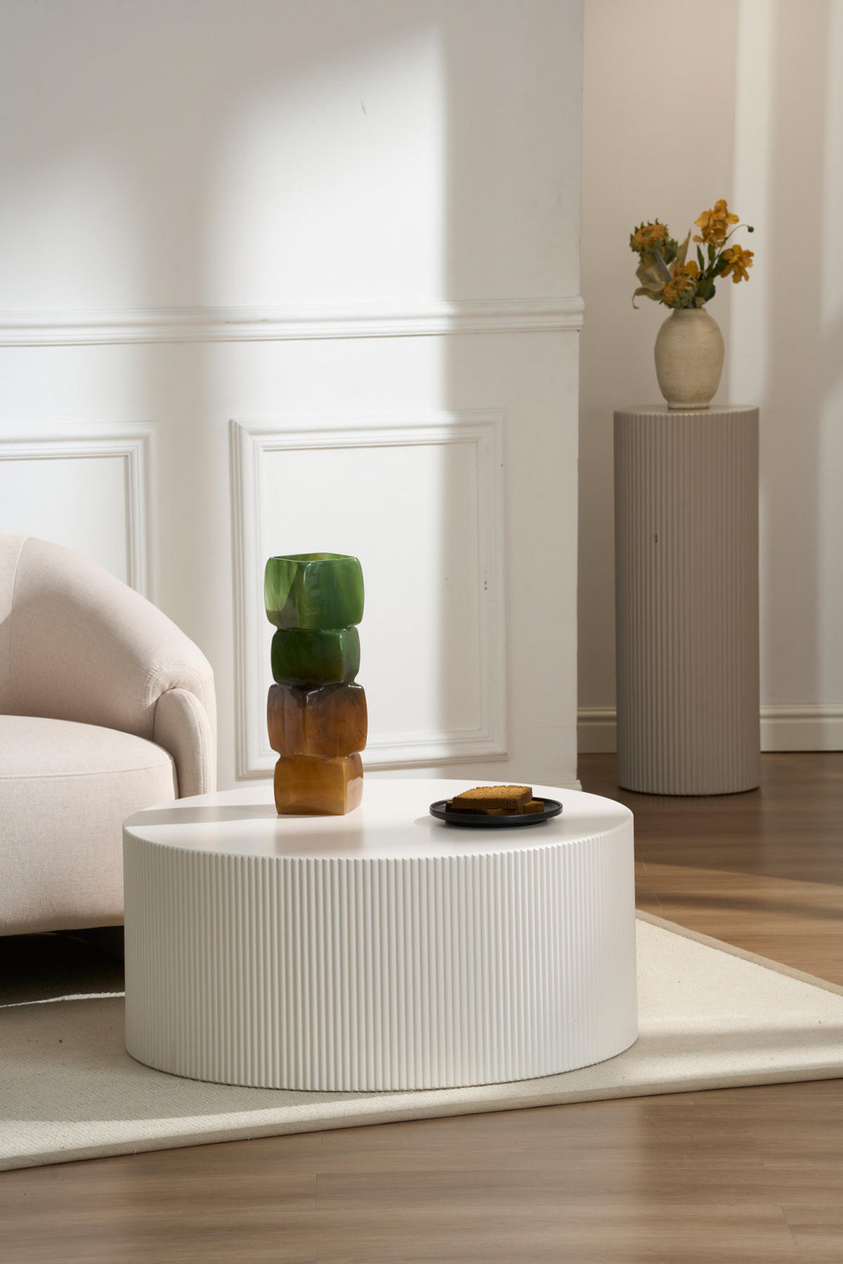 COUCHTISCH - Weiß - Weiß, Holzwerkstoff (80/80/35cm) - home24