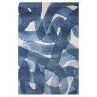TEPPICH My way Ink 240/340 cm - Blau, Textil (240/340cm) - Lola&Moi