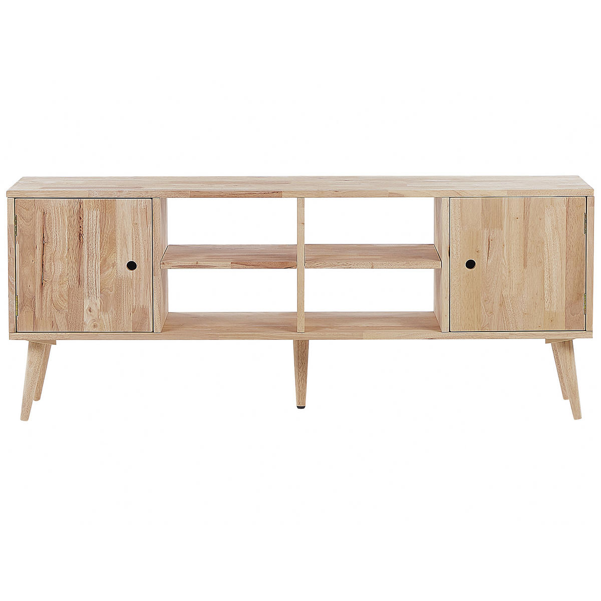 TV-MÖBEL Hellbraun CHANDLER 30/145/59 cm - Hellbraun, Holz (145/59/30cm) - Beliani