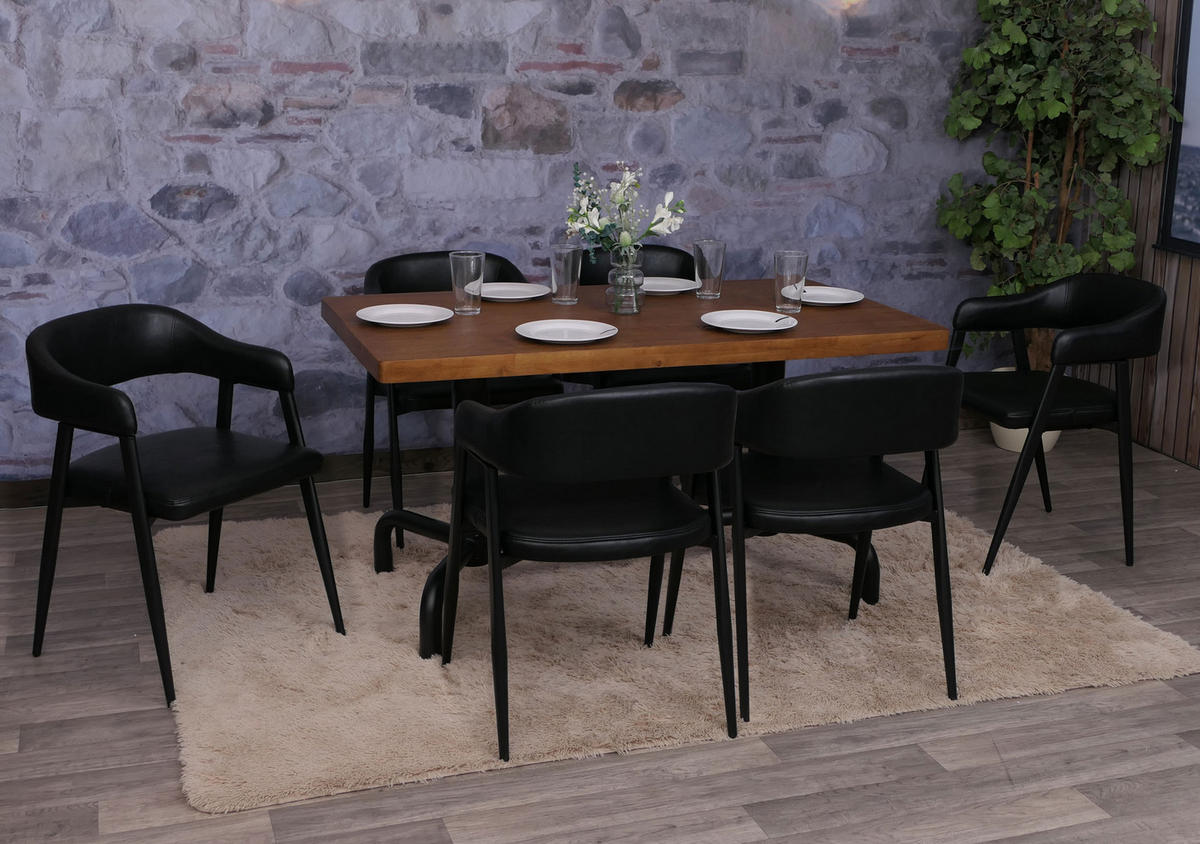 JEDÁLENSKÁ stolička Čierna - čierna, plast (51/77/52cm) - MCW