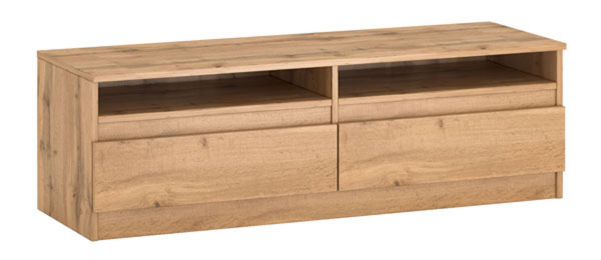 LOWBOARD Lala 120 Wotan Eiche 120 / 40 / 38cm - Braun, Holz/Holzwerkstoff (120/38/40cm) - Feldmann-Wohnen