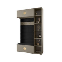 GARDEROBEN-SET 236,7/140/47 - Kaschmir/Goldfarben, Holz/Kunststoff (140/236.7/47cm) - Abiks Möbel