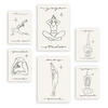 POSTER Set Mit 6 Yoga Musen 1 A3 & A4 Rahmenlos - Klar, Papier (29/3/42cm) - Nacnic