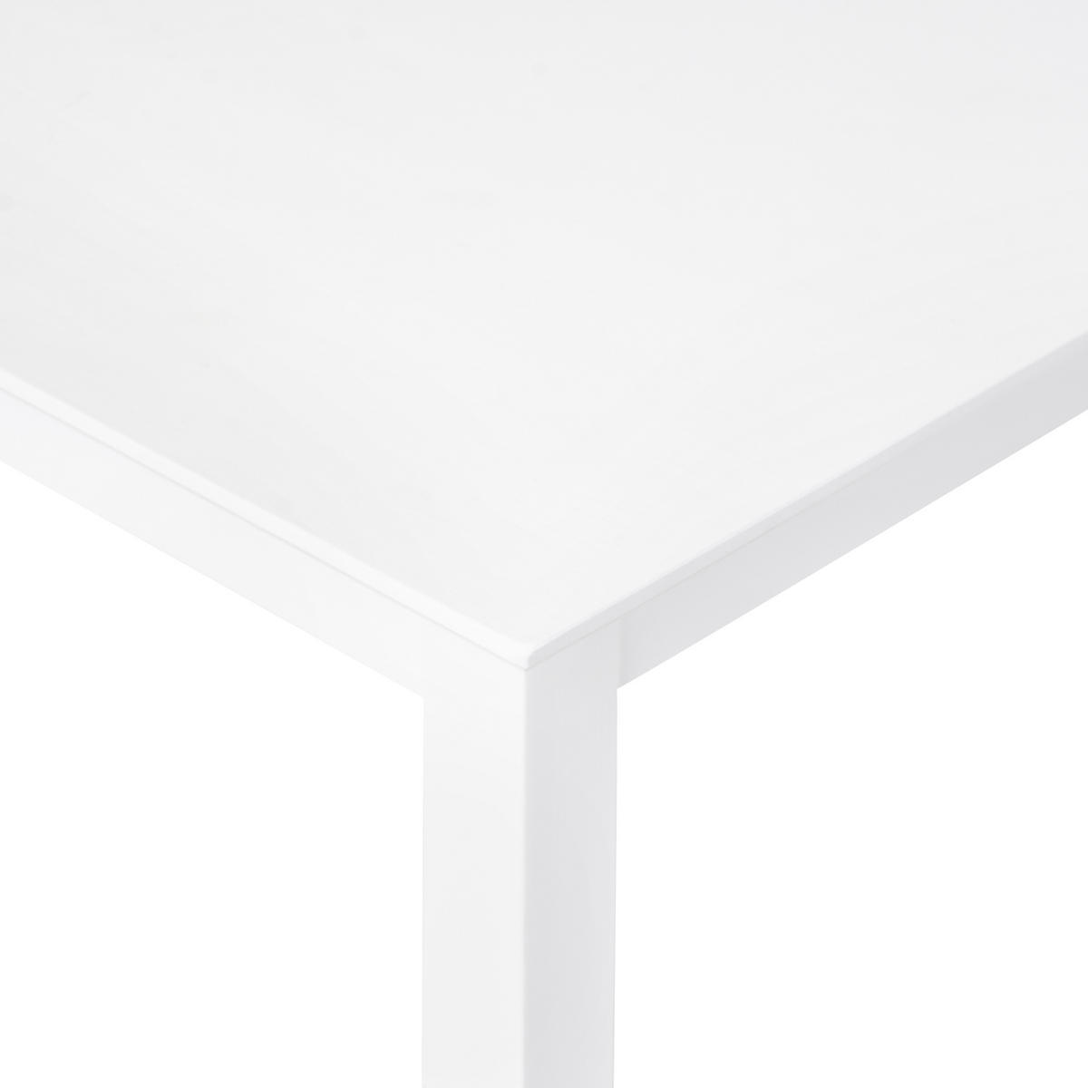 BLAGOVAONSKI STOL bijeli 75/75 cm borovo drvo Veritas - bijela, drvo (75/75/76cm) - Beliani