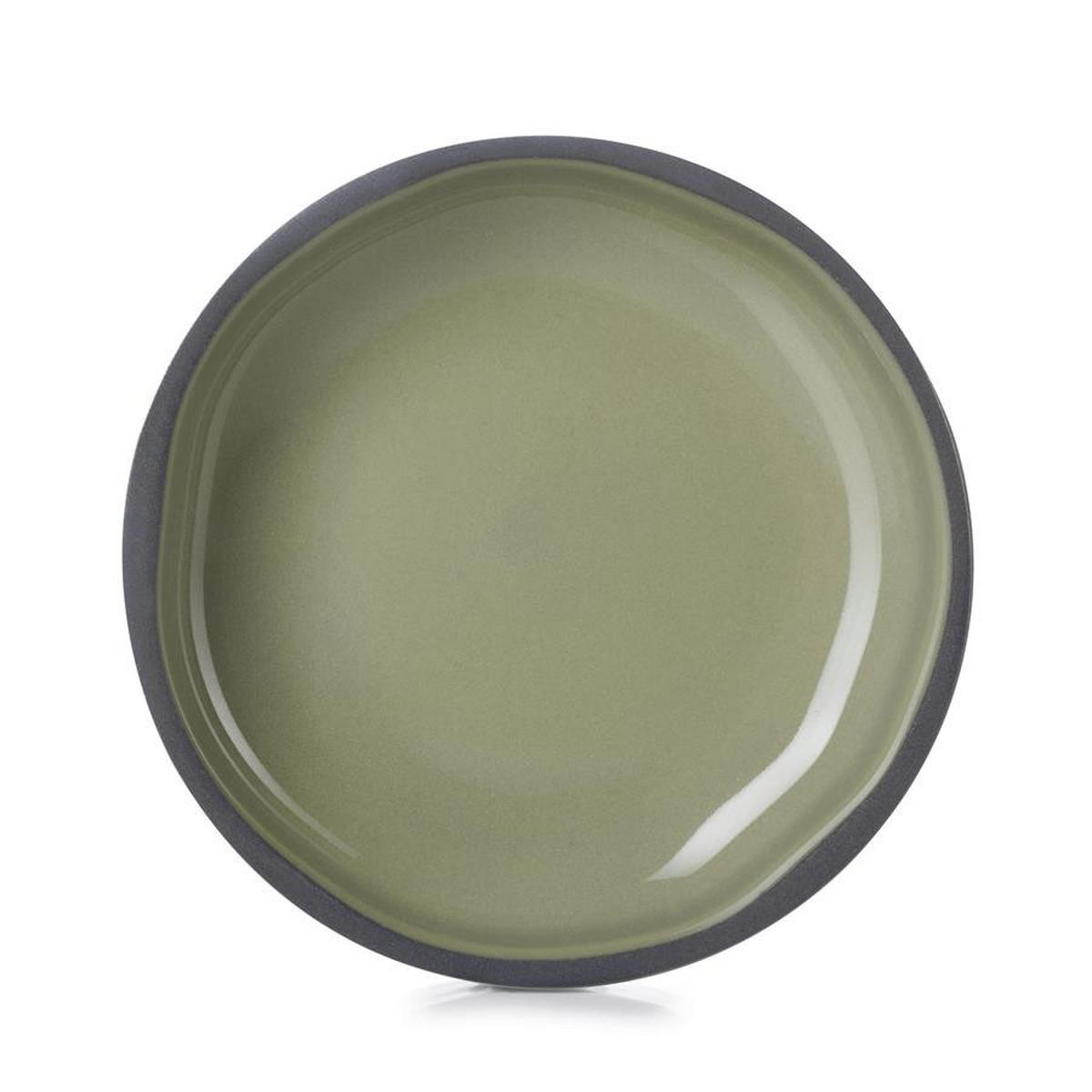 SCHÄLCHEN / COUPTELLER CARACTERE 3,4 cl Kardamom - Dunkelgrün, Keramik (7cm) - Revol Porcelaine France