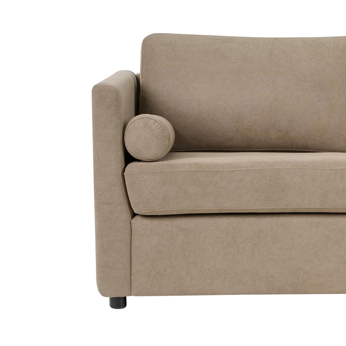 ROZKLÁDACÍ POHOVKA Látka Hnědá Inkoo - hnědá, textil (177/81/90cm) - Beliani