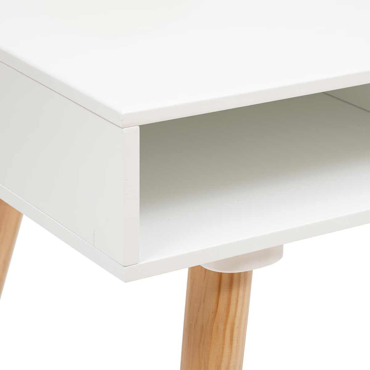 KINDERSCHREIBTISCH Galip, Weiß, Naturfarben 75cm - Weiß, Holzwerkstoff (47/75/87cm) - Atmosphera for kids