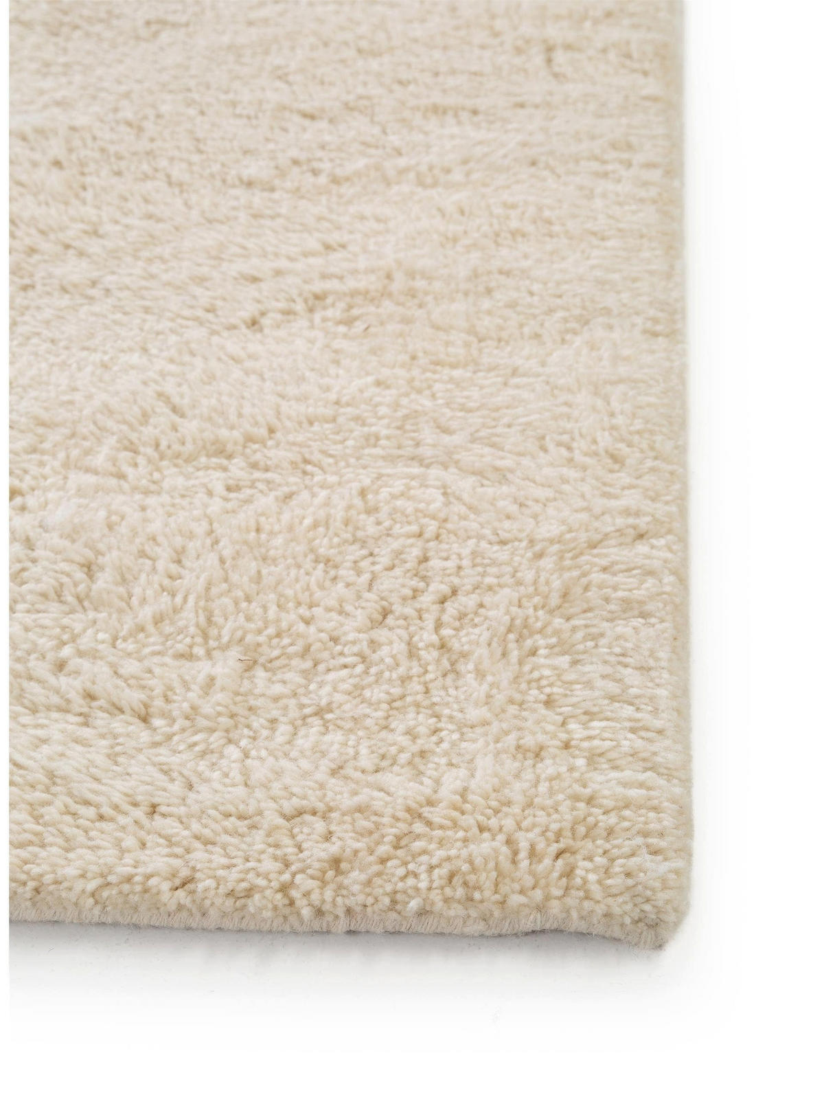 WOLLTEPPICH Berber Cream 80x150 cm - Creme, Textil (80/150cm) - benuta Pure