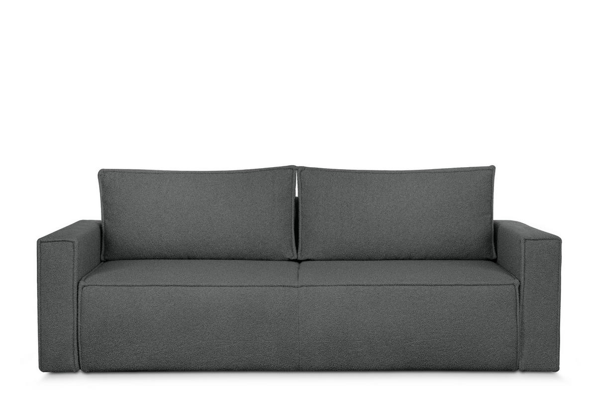 3-SITZER-SOFA NAPI II mit Schlaffunktion, graphit - Graphitfarben, Textil (228/89/101cm) - KONSIMO®