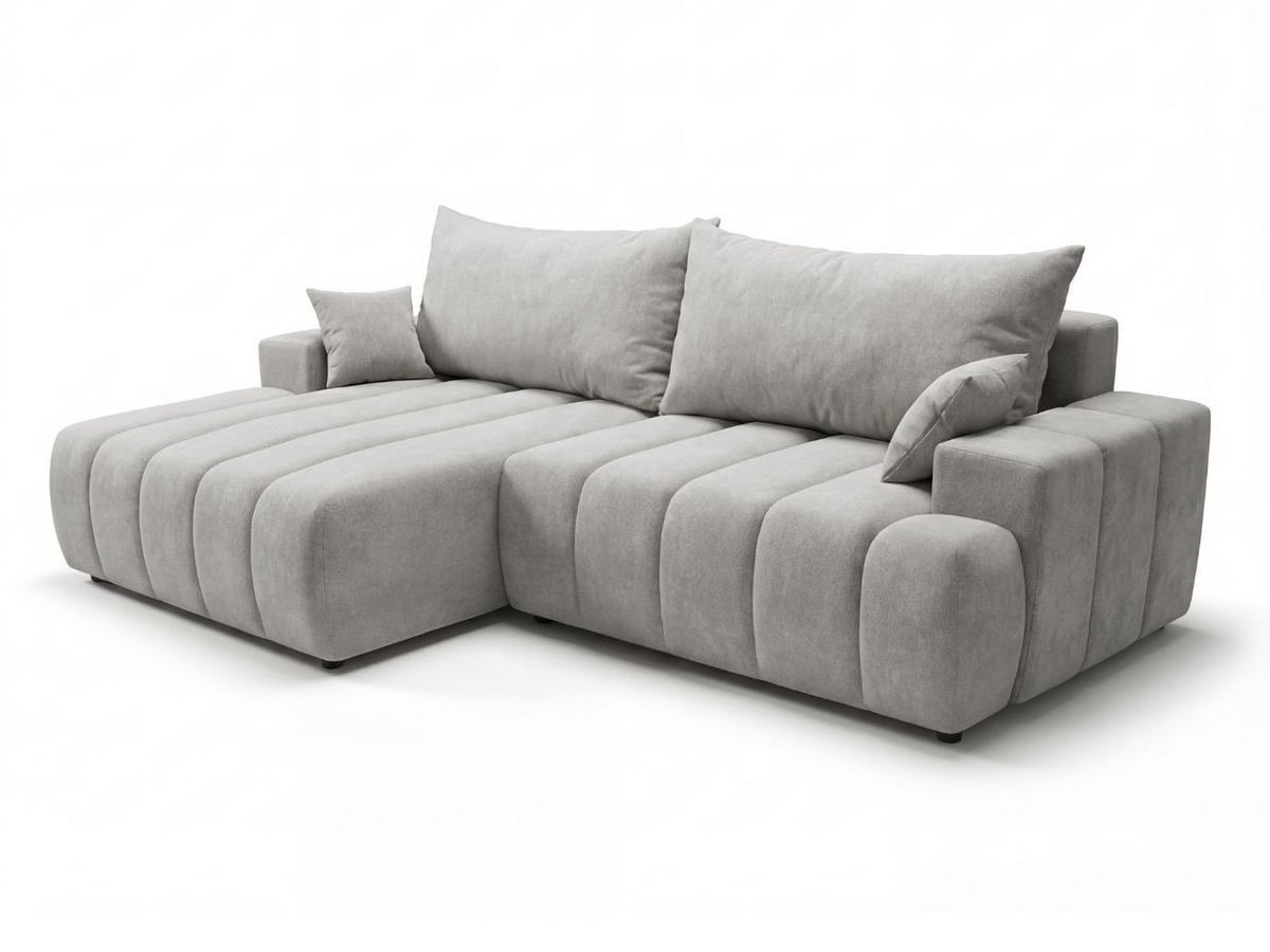 ECKSOFA Caleo Grau Links - Grau, Holz/Textil (270/170cm) - Graingold