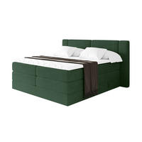 BOXSPRINGBETT mit Matratze H3/H4 - EVON KING - 140x200 cm Grün - Grün, Holzwerkstoff (140/200cm) - ALTDECOR