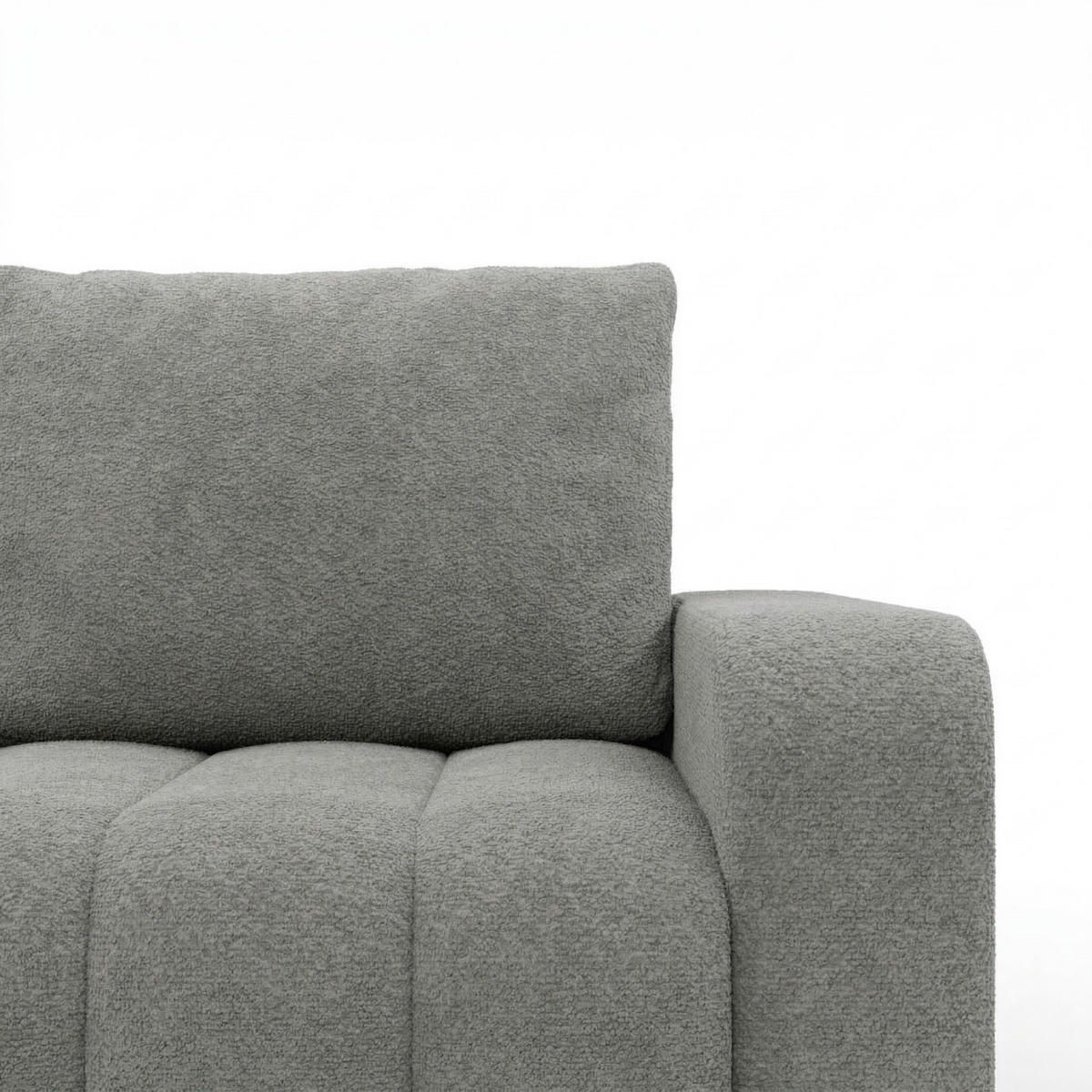 SOFA 3-SITZER MIT SCHLAFFUNKTION ABRIELLE Dunkelgrau - Dunkelgrau, Textil (97/87/227cm) - Mebligo