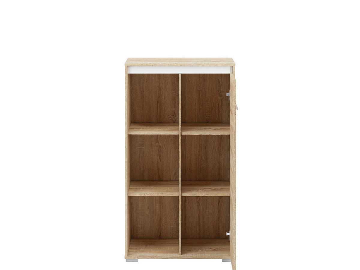 HIGHBOARD – AVO 08 – 69 cm – Avo – Sonoma Eiche / Weiß - Weiß/Sonoma Eiche, Holzwerkstoff (69/123/34cm) - hi-markt