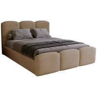 POLSTERBETT 160x200 cm Capri mit Bettkasten, Samt, Braun - Braun, Holz/Textil (160/200cm) - Emporius