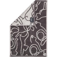 GÄSTETUCH CUTE CATS EDITION CATS 6264 BASALT/PLATIN - 77 - Grau, Textil (30/50cm) - Cawoe