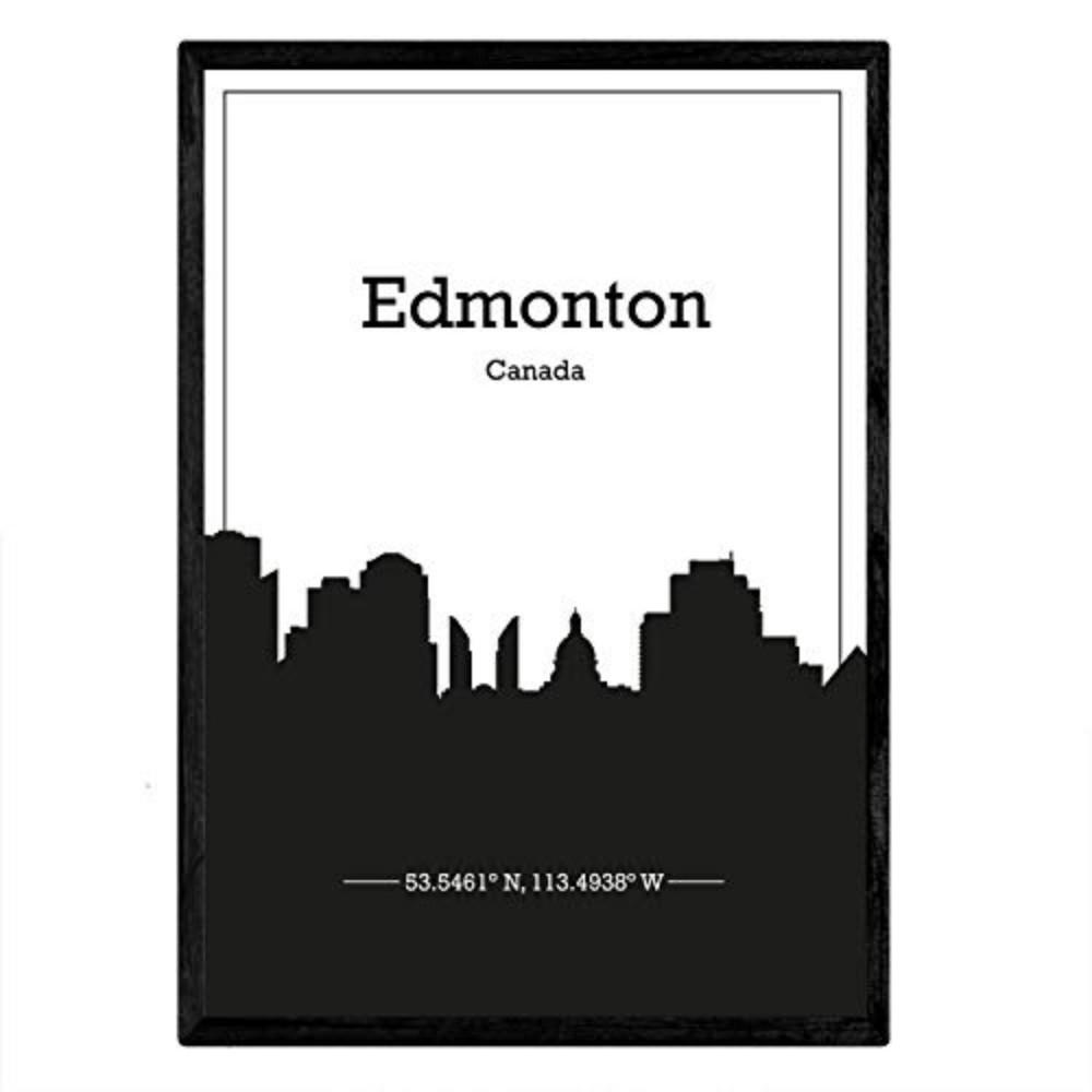 POSTER Edmonton Skyline A3 Rahmenlos - Klar, Papier (29.7/5/42cm) - Nacnic