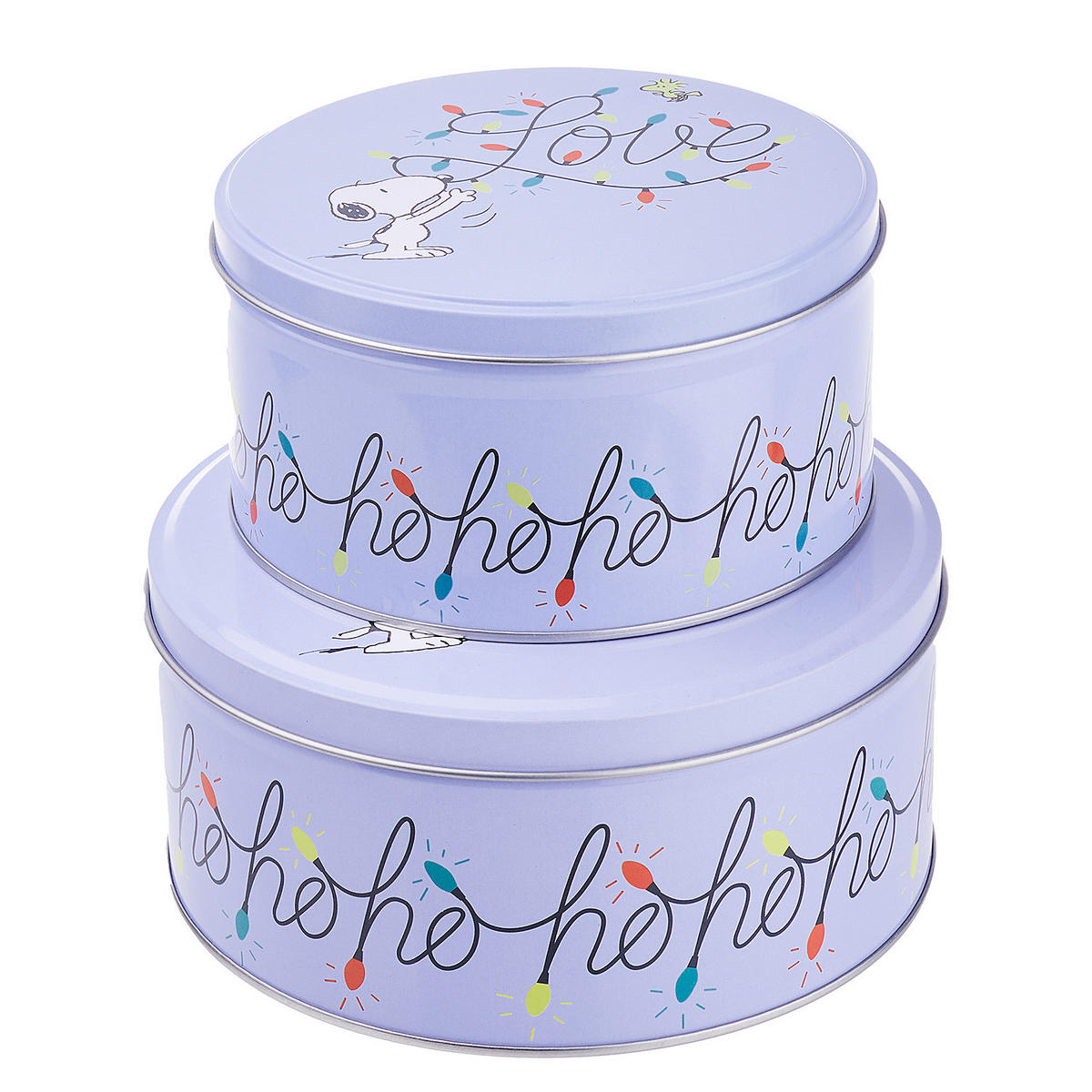 KEKSDOSE Peanuts - Hellblau, Metall (17/8/17cm) - Butlers