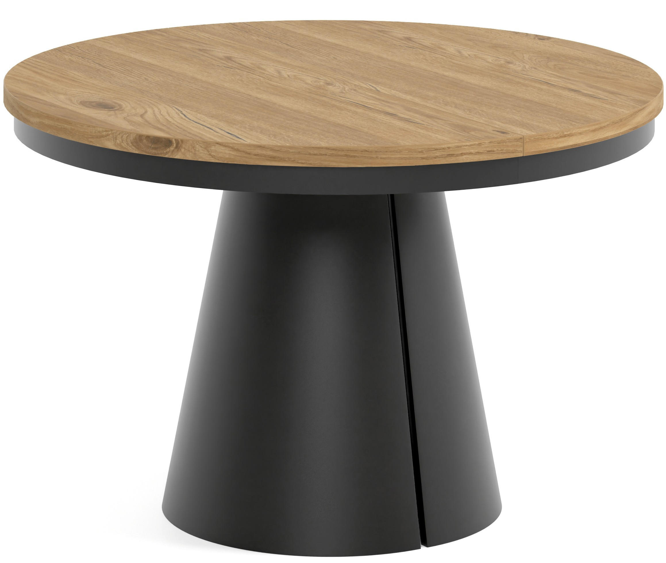 TISCH Schwarz ALMA Ausziehbar 120/196 cm - Eichefarben/Schwarz, Holzwerkstoff (2/120/76cm) - Sepro Meble