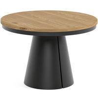 TISCH Schwarz ALMA Ausziehbar 120/196 cm - Eichefarben/Schwarz, Holzwerkstoff (2/120/76cm) - Sepro Meble