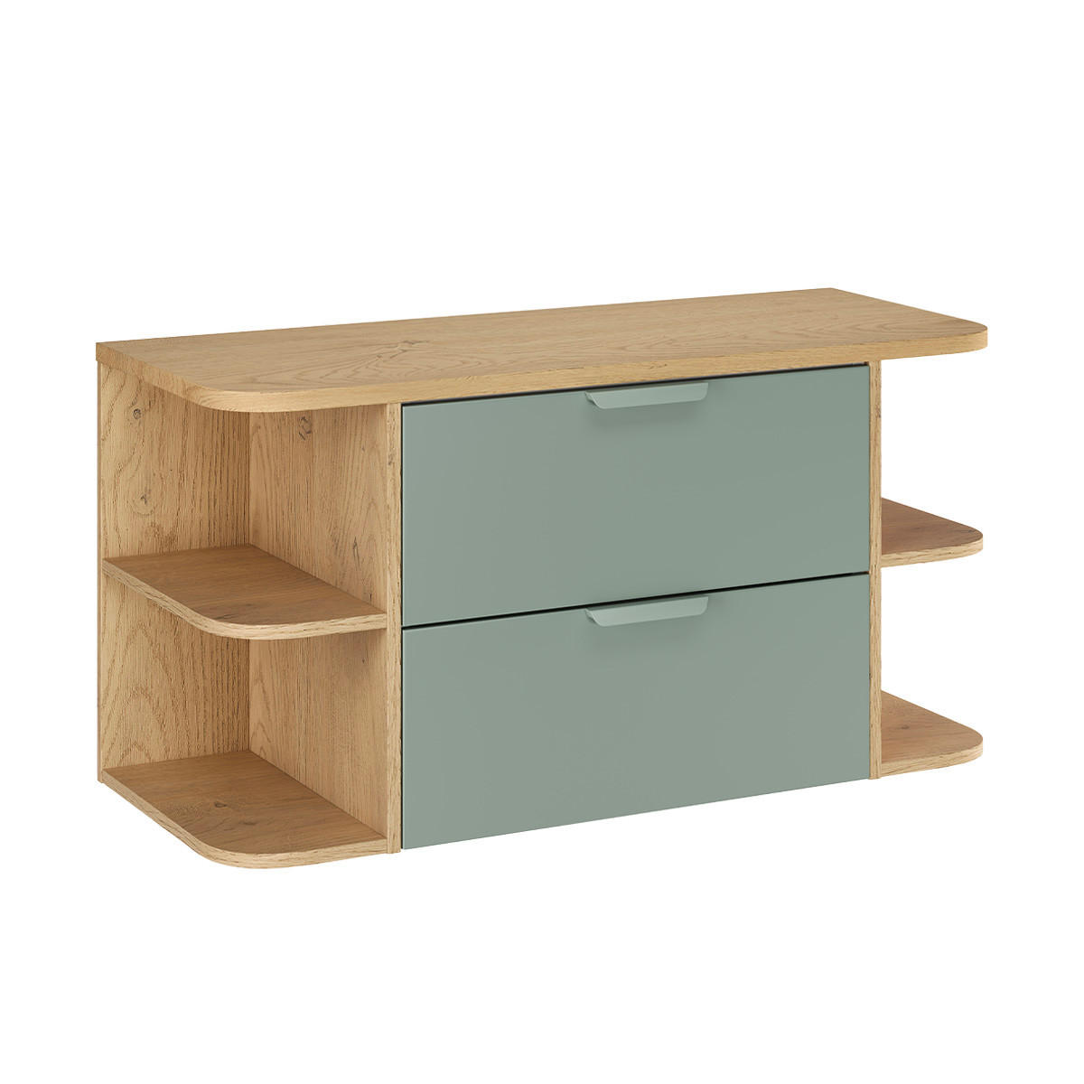 WASCHTISCHUNTERSCHRANK 100.4cm Oria Grün - Grün, Holzwerkstoff (100.4/50/45.8cm) - Petits-meubles