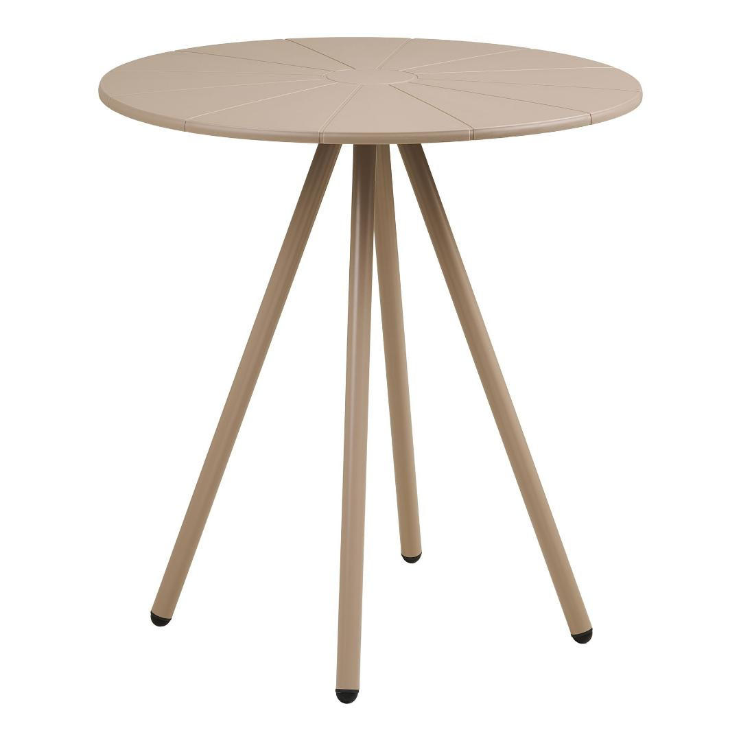 CAFÉTISCH, Berta, Taupe, Metall, 70 x 70 x 74 cm - Taupe, Metall (70/70/74cm) - ebuy24