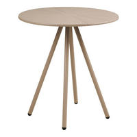 CAFÉTISCH, Berta, Taupe, Metall, 70 x 70 x 74 cm - Taupe, Metall (70/70/74cm) - ebuy24