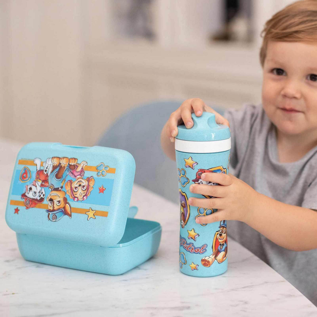 LUNCHBOX Candy Paw Patrol organic blue 19 x 13,5 x 6,5 cm - Blau, Kunststoff (13.5/6.5/19cm) - Koziol
