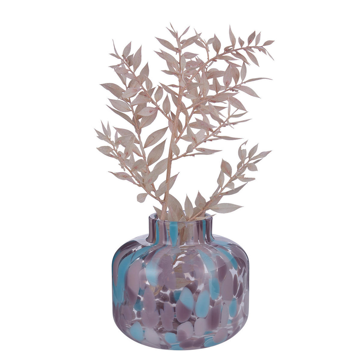 MINI-VASE (4er Set) Confetti - Violett, Glas (9cm) - Butlers