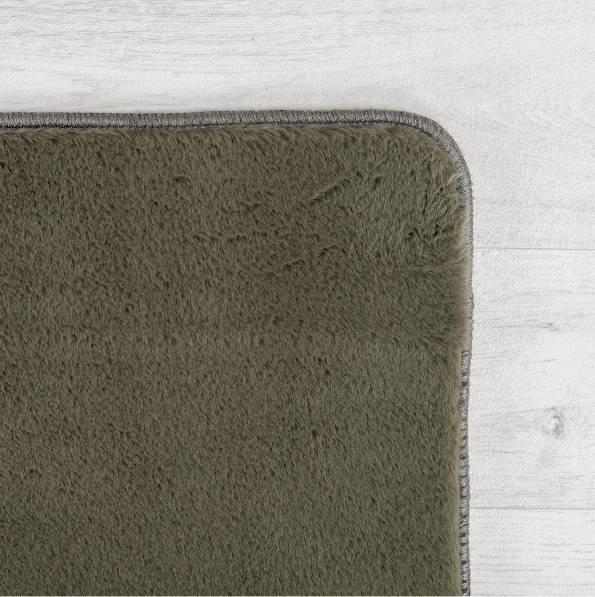TEPPICH Kurzflor Unifarben Polyester Antirutsch Wohnzimmer Grün Läufer 80x150 - Grün, Textil (80/150cm) - KADIMA DESIGN
