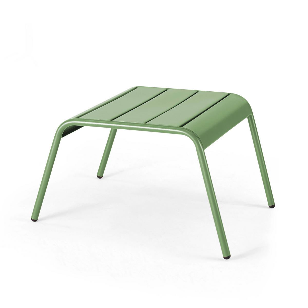 RELAXSESSEL MIT HOCKER, Kaktusgrünen - Dunkelgrün, Metall (64/72/60cm) - Oviala