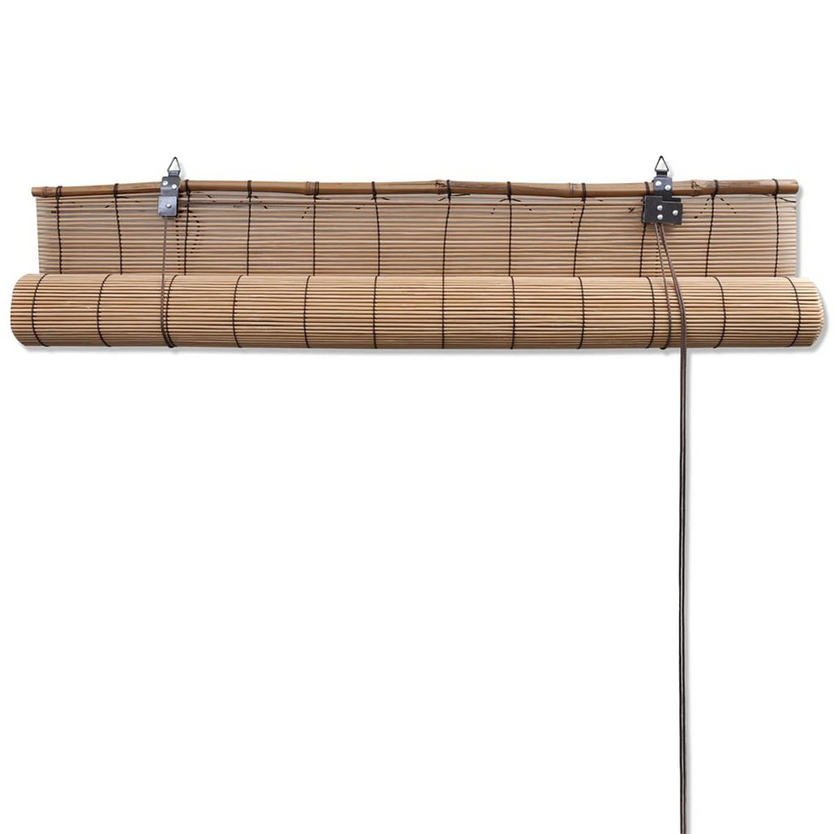 BAMBUSROLLOS 2Er Set 150/220 Cm Braun - Braun, Naturmaterialien (220/150cm) - vidaXL