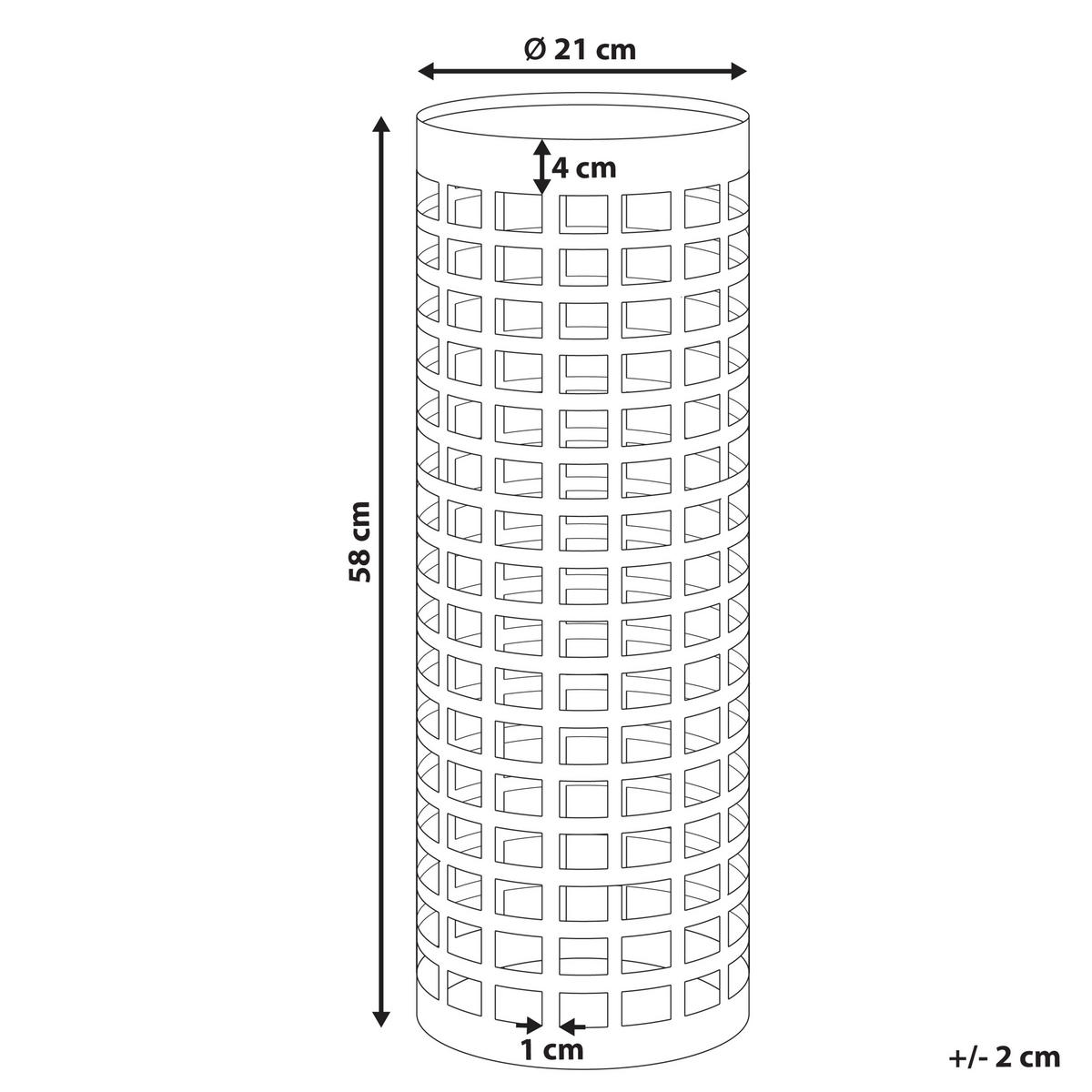SUPORT PENTRU UMBRELĂ metal cupru Malabo - arămiu, metal (21/58/21cm) - Beliani