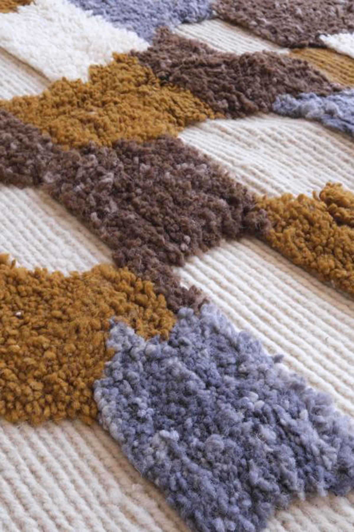 BERBERTEPPICH aus Marokko aus reiner Wolle bruin - Braun, Naturmaterialien (327/455cm) - AFK Living