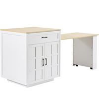 BARTISCH DE-41230 133-202/70/93,5 cm mit ausziehbarer Tischplatte und Stauraum Weiß - Weiß, Holzwerkstoff (133/93.5/70cm) - ComfortXL
