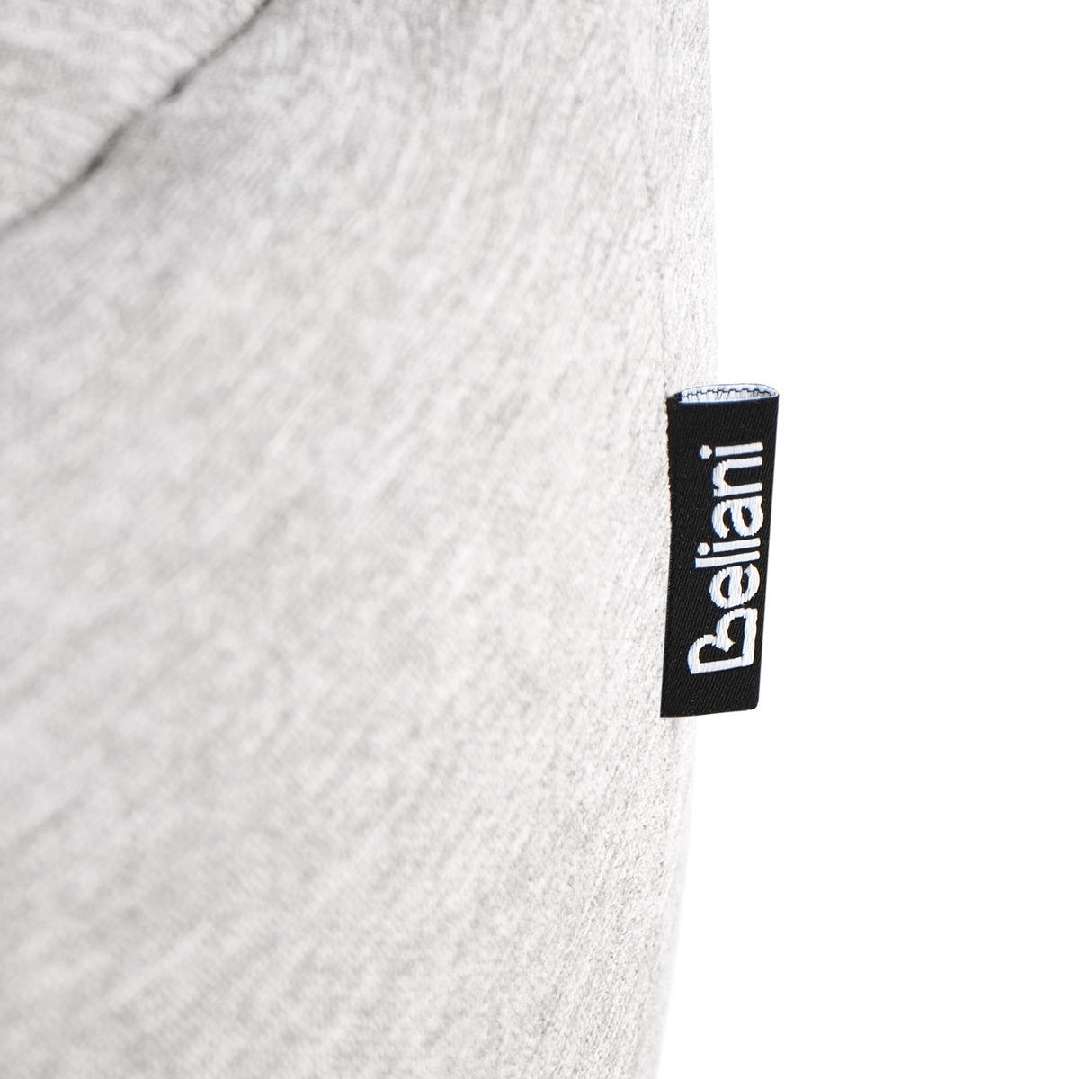 POUF Grau Archie - Schwarz/Grau, Textil (47/48/47cm) - Beliani