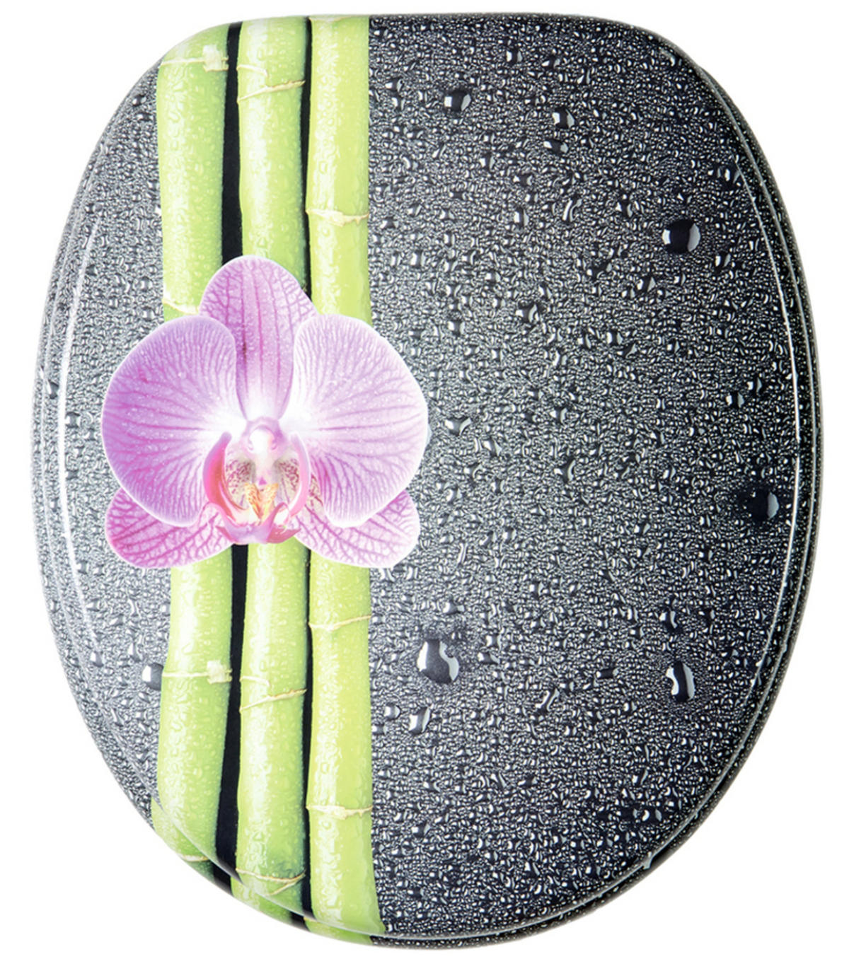 WC-SITZ mit Absenkautomatik Asia - Violett, Holzwerkstoff (38/6/47cm) - Sanilo