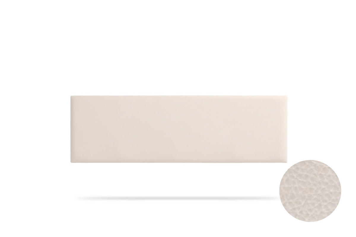 Kopfteil gepolstert NOVA Kunstleder 160x50x5 cm - Beige - Moonia - Beige, Holz (160/5/50cm)