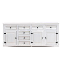 SIDEBOARD weiß - Weiß, Holz/Textil (200/84/44cm) - ebuy24